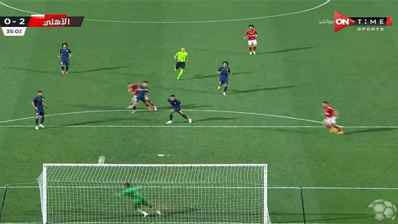 الدورى المصرى.. عبد القادر يسجل الهدف الثانى للاهلى أمام انبى