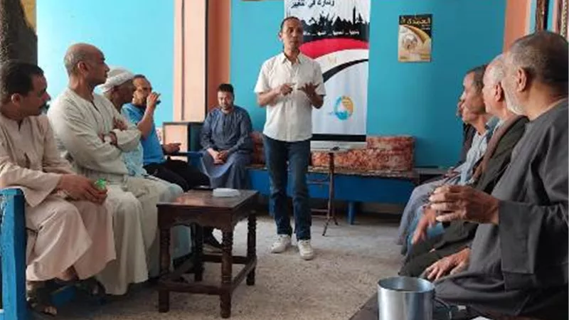 شركة مياه قنا تنظم قافله مائيه بقرية البصريات بدشنا