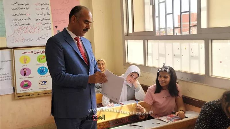 ختام إمتحانات الإعدادية بالمنوفية بلوغاريتمات الهندسة