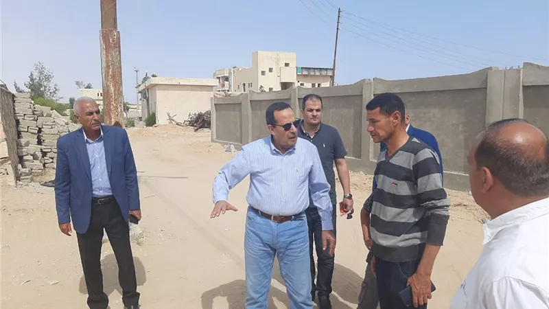 محافظ شمال سيناء يتفقد مركز ومدينة الشيخ زويد..صور