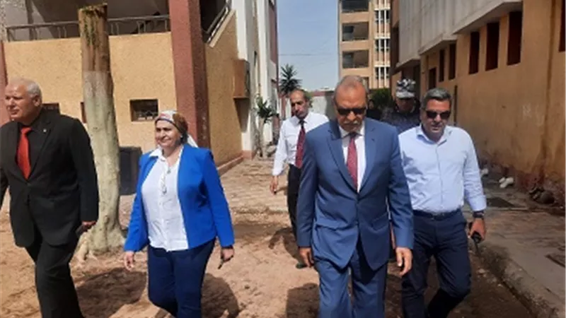 محافظ القليوبية يتفقد لجان امتحانات الدبلومات الفنية ببنها