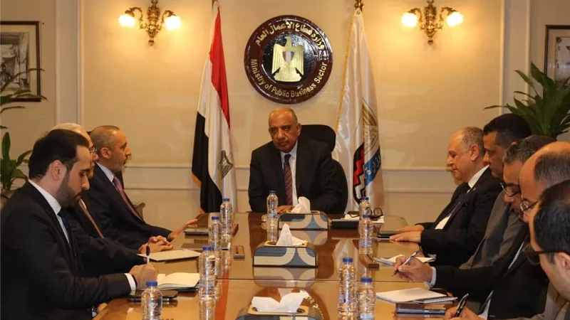 وزير قطاع الأعمال يبحث مع 