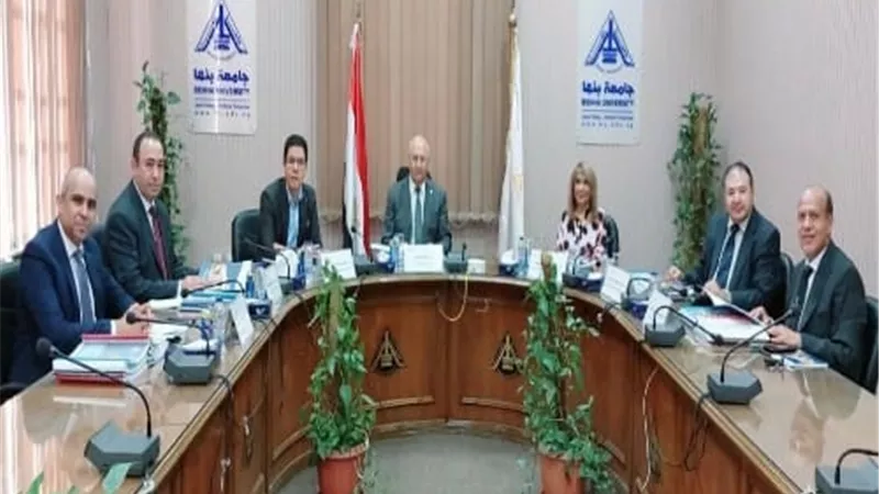 لجنة قيادات جامعة بنها تستمع لمقترحات المتقدمين للوظائف القيادية