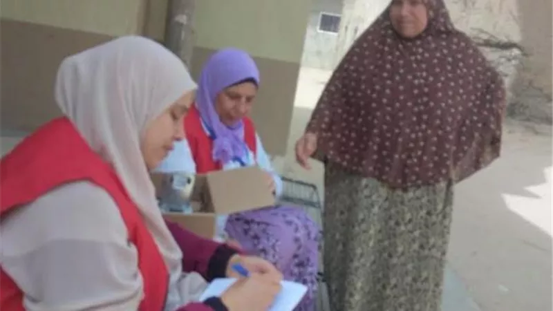 تقديم١٠٠مليون صحةلسيدات وكبارسن المناطق النائيةبأبوحماد