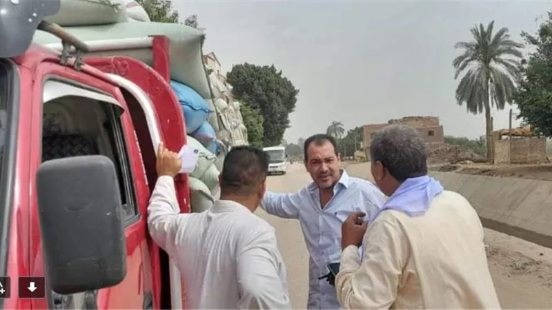 ضبط 32 طن من القمح بهدف الاحتكار بمركزي المنيا وبنى مزار