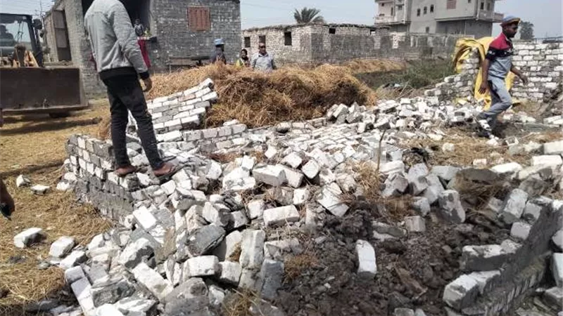 محافظ كفر الشيخ: إزالة 11 حالة تعدي بالحامول ضمن المرحلة الـ2