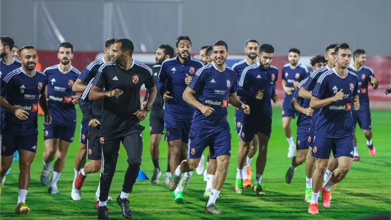 الأهلي يختتم استعداداته لمواجهة سيراميكا كليوباترا فى الدورى
