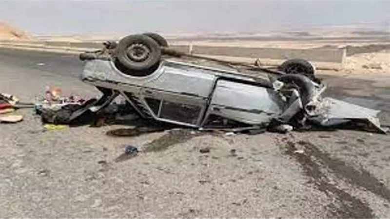 إصابة 9 فى حادث انقلاب سيارة بقنا