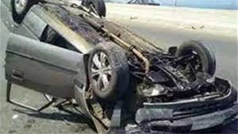 إصابة 4 فى انقلاب سيارة ملاكى على طريق القاهرة الفيوم