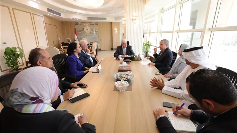 عاشور يلتقى محافظ جنوب سيناء لبحث ملفات التعاون المشتركة