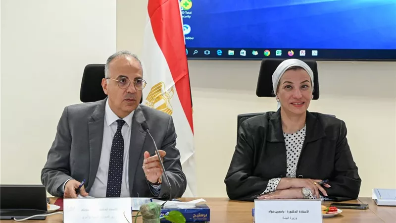 فؤاد و سويلم يناقشان جهود تطبيق مفهوم الإقتصاد الأزرق في مصر