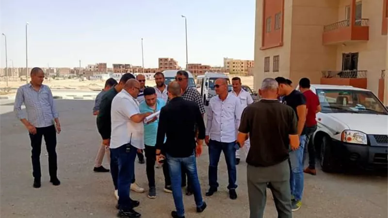 التفتيش على وحدات الإسكان الإجتماعي المخالفة بمدينة المنيا الجديد