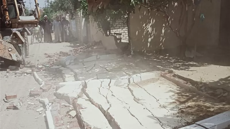 إزالة ٥٨ حالة تعدٍّ بمركز ومدينة فايد في الإسماعيلية