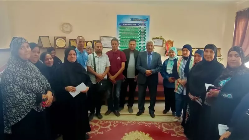 توزيع فيز المنحة الخيرية للأسر الأولي بالرعاية بالمنيا