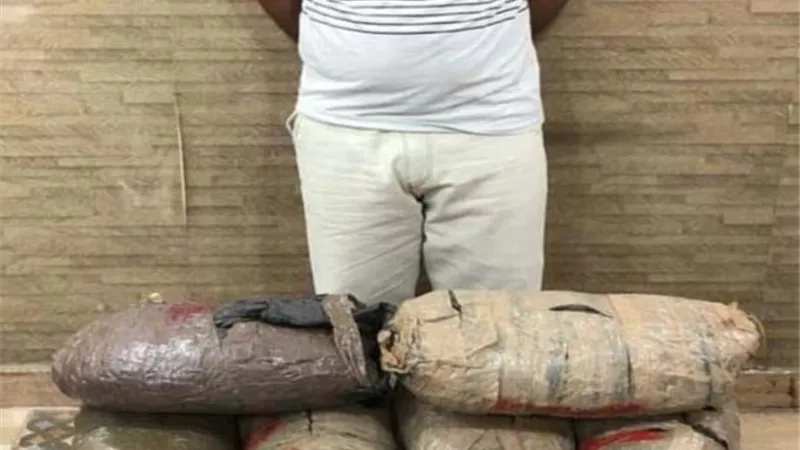 ضبط عنصر إجرامى بحوزته 18 كيلو بانجو وسلاح نارى بالغربية
