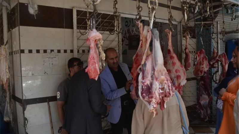 ضبط لحوم مذبوحه خارج المجزر ببنى سويف