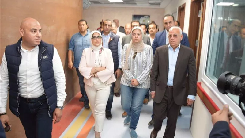وزيرة الصحة : استلام مستشفى أطفال النصر التخصصي ببورسعيد منتصف الشهر الجاري