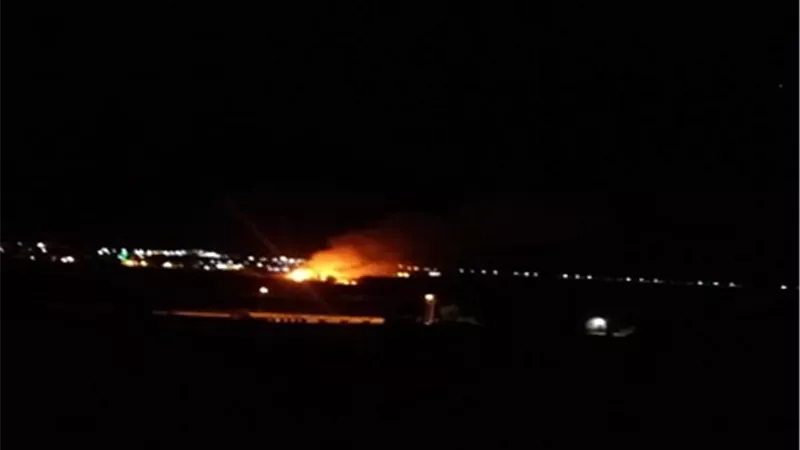 حريق بالحديقة الدولية الاستوائية بمدينة أسوان