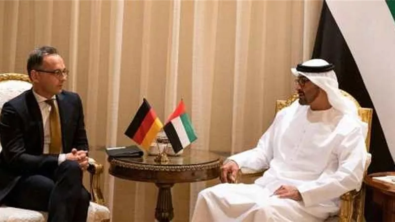محمد بن زايد يستقبل وزير الخارجية الألماني