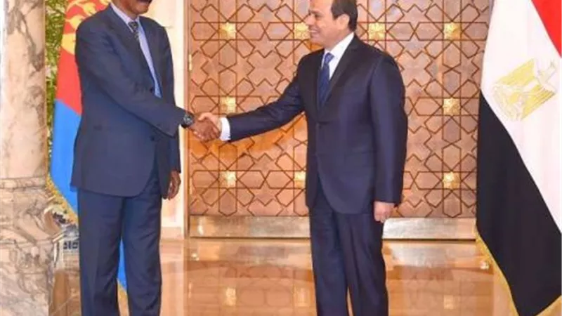 رئيس إريتريا يغادر القاهرة عقب لقاء الرئيس السيسي