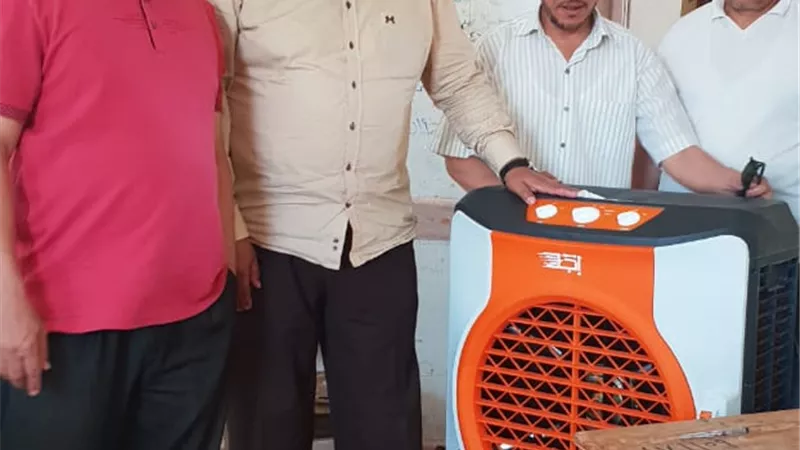 توفير مبردات هوائية بواحة سيوة داخل اللجان الامتحانية لراحة الطلاب والمراقبين
