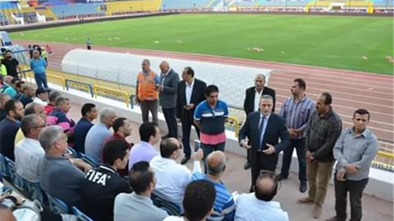بالصور .. محافظ الإسماعيلية يتفقد آخر استعدادات كأس الأمم