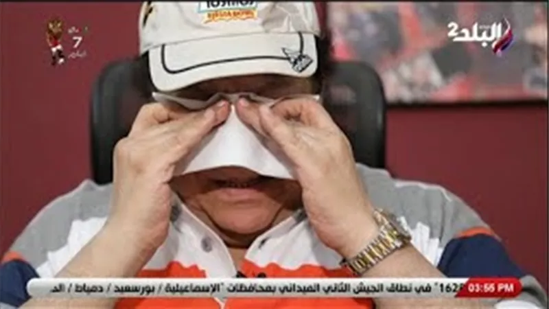 ابراهيم نصر يبكى على الهواء .. لهذا السبب