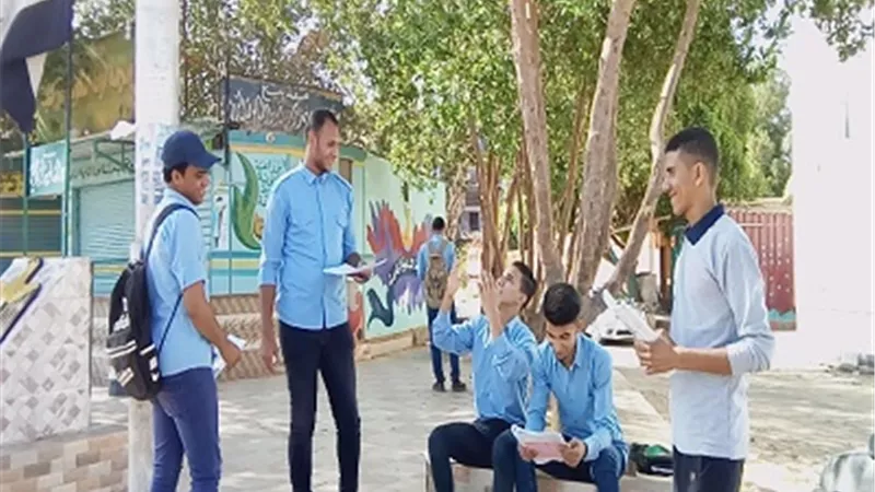 تفتيش دقيق لطلاب الثانوية العامة في امتحان الاستاتيكا بالوادي الجديد