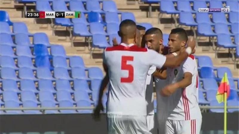 المغرب يتلقى هزيمة بثلاثية من زامبيا على ارضه ووسط جماهيره