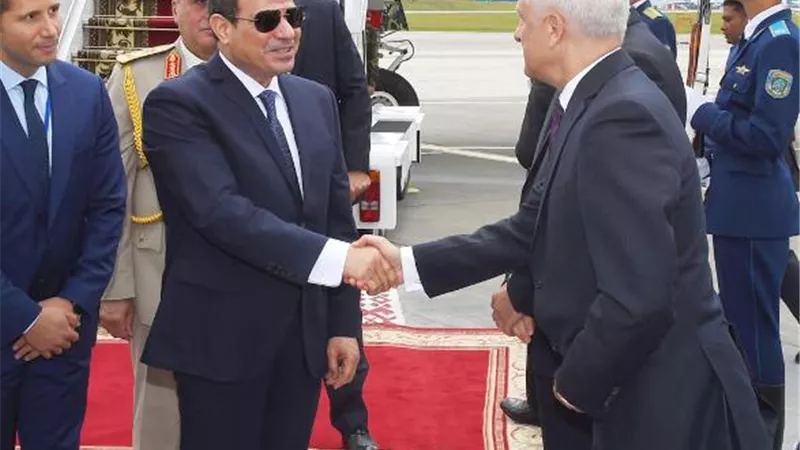 السيسى يصل العاصمة البيلاروسية