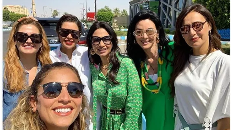 شيرين رضا ودينا الشربيني ولقاء الخميسي ونجوم الفن والمجتمع فى السويس لدعم محاربات بهيه .. صور