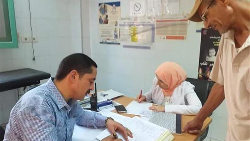 حملة تفتيشية علي الوحدات الصحية بقري مركز أسيوط