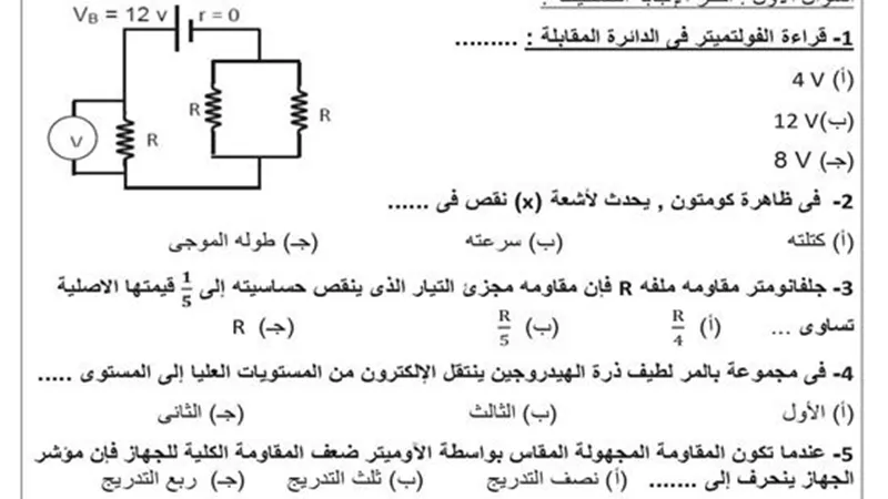 توقعات الخبراء لامتحان مادة الفيزياء للثانوية العامة 2019