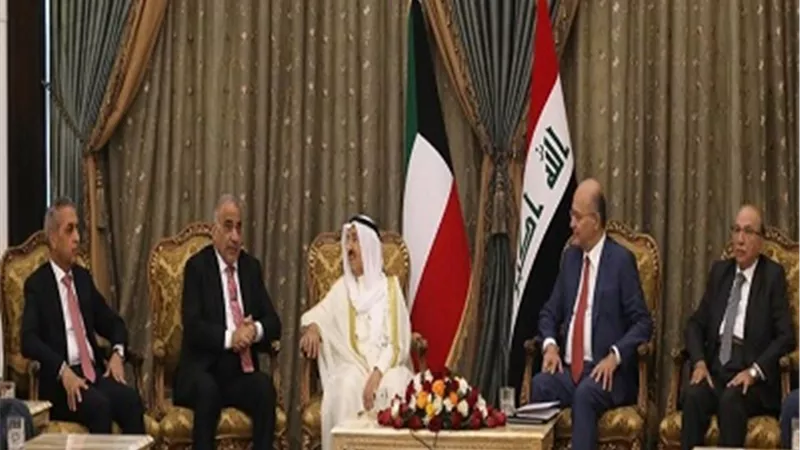 امير الكويت يجدد حرص بلاده علي مساندة جهود اعمار العراق