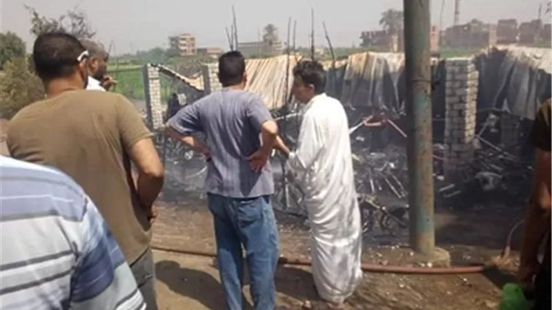 القبض على العاطل المتسبب في إشعال النيران بجراج بلتان بطوخ