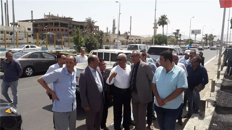 صقر يتابع اخر استعداد المحافظة لاستقبال كأس الامم الافريقية بالسويس