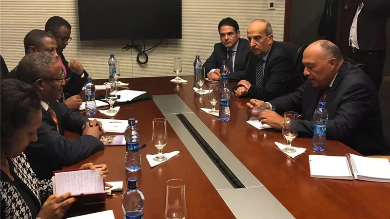 وزير الخارجية يبحث مع نظيره الإثيوبي تطورات العلاقات الثنائية بين البلدين