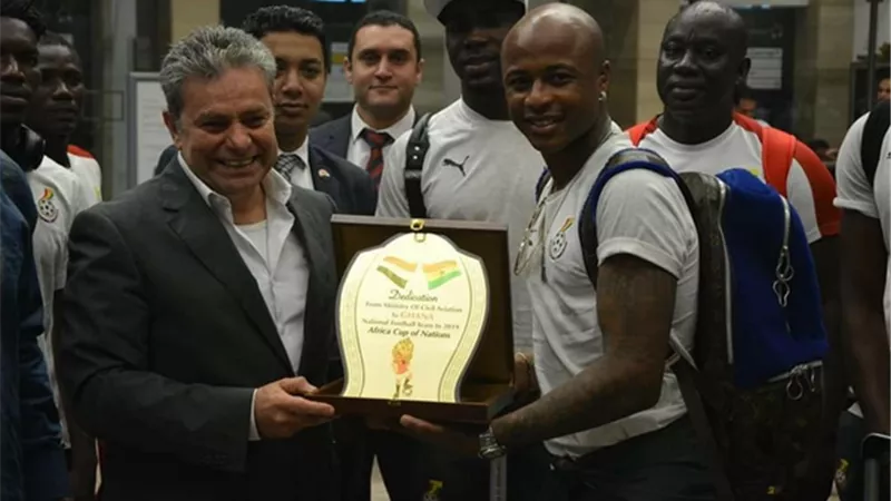 منتخب غانا يصل القاهرة للمشاركة في بطولة كأس الأمم الأفريقية
