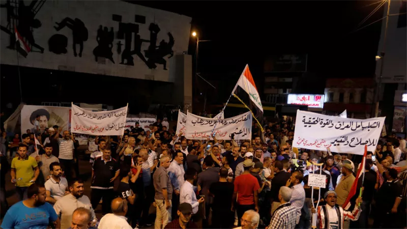 تظاهرات في بغداد ضد الحكومة والبرلمان