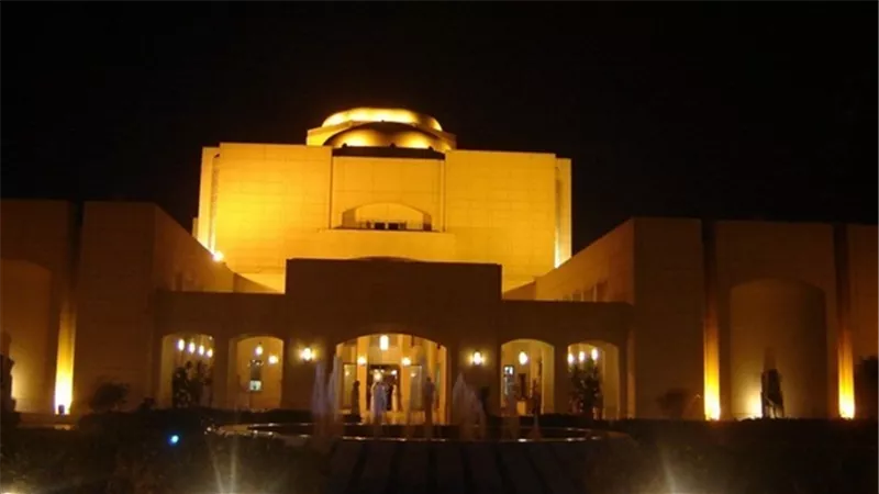 جمال اللقاء فى معرض الفنان نصر عبد الجابر بالاوبرا