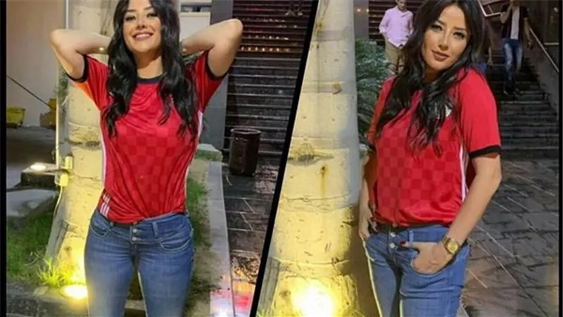 رضوى الشربينى تحتفل بفوز المنتخب على طريقتها الخاصة