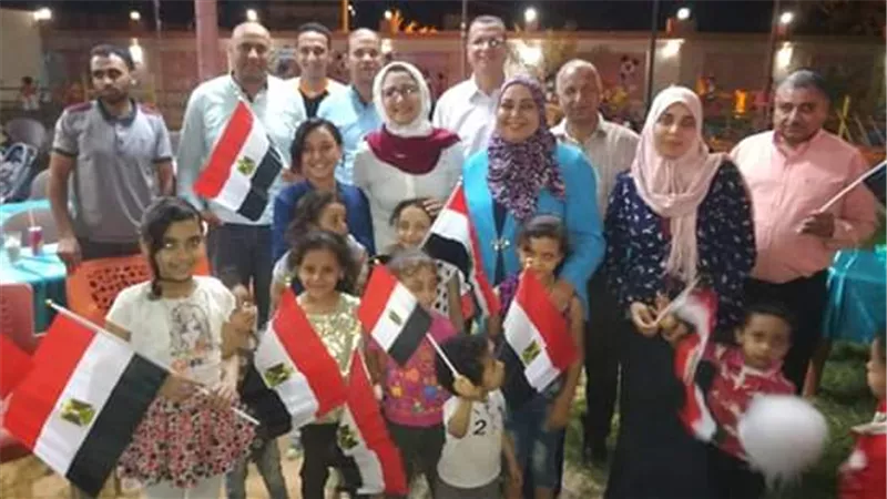 نائب محافظ الوادي الجديد تشهد مباراه افتتاح كأس الأمم الافريقيه وسط المواطنين