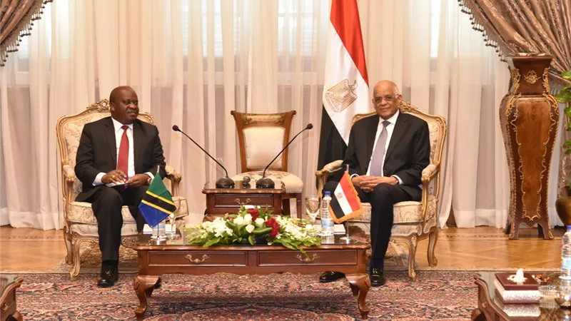 على عبد العال يستقبل جوب ندوجاى رئيس الجمعية الوطنية التنزانية