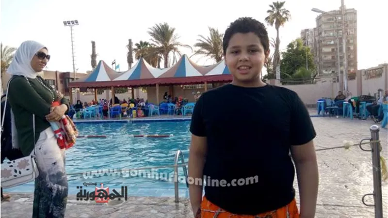 محمد صلاح جديد بكفرالشيخ نجم صغير سباحا