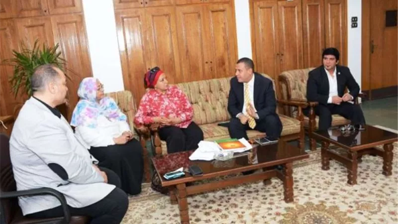 الجمال يبحث مع المسئول الثقافي للاتحاد الأفريقي سبل التعاون المشترك