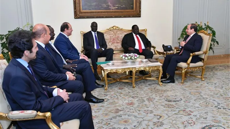 السيسى .. مصر مستمرة في تعزيزالتعاون وتقديم المساعدات والدعم الفني لجنوب السودان