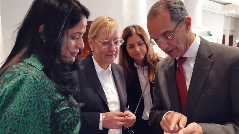 وزير الاتصالات يعقد اجتماعات مع مؤسسات ألمانية للتعاون بالذكاء الاصطناعي.. صور