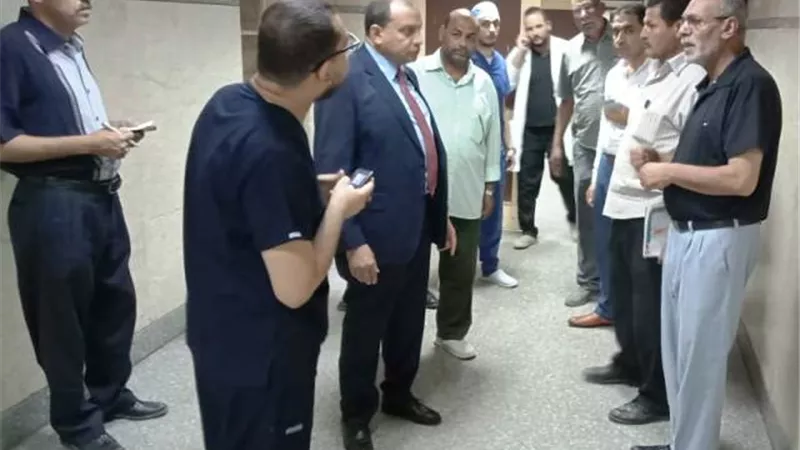 جوله مفاجئة لرئيس جامعة بنى سويف للمستشفى