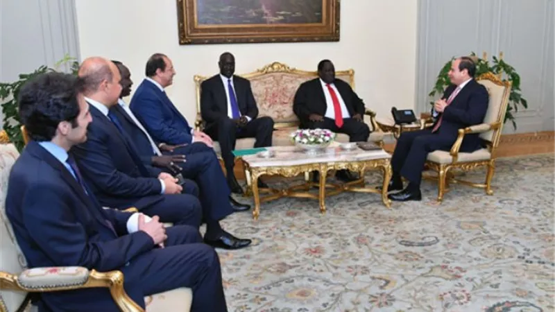 فيديو .. السيسى يستقبل مبعوث رئيس جمهورية جنوب السودان