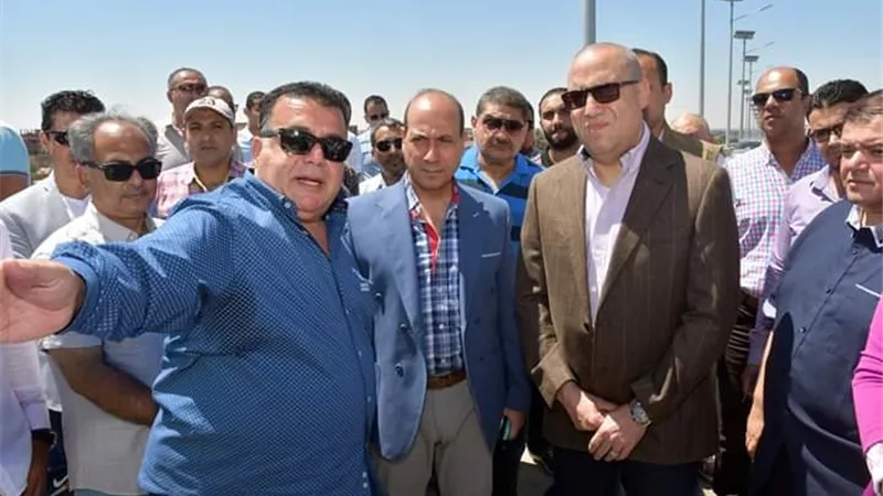 وزير الإسكان يتفقد محور 30 يونيو ببورسعيد قبل إفتتاحه الرسمى بأيام..صور